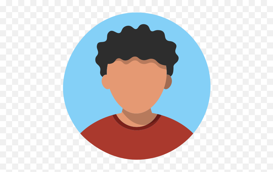Male Man Boy Person Avatar People White Tone Free - Boy Curly Hair Icon Png,Person In Circle Icon