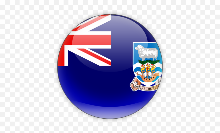 Round Icon Illustration Of Flag Falkland Islands - Falkland Islands Flag Icon Png,Icon Rig