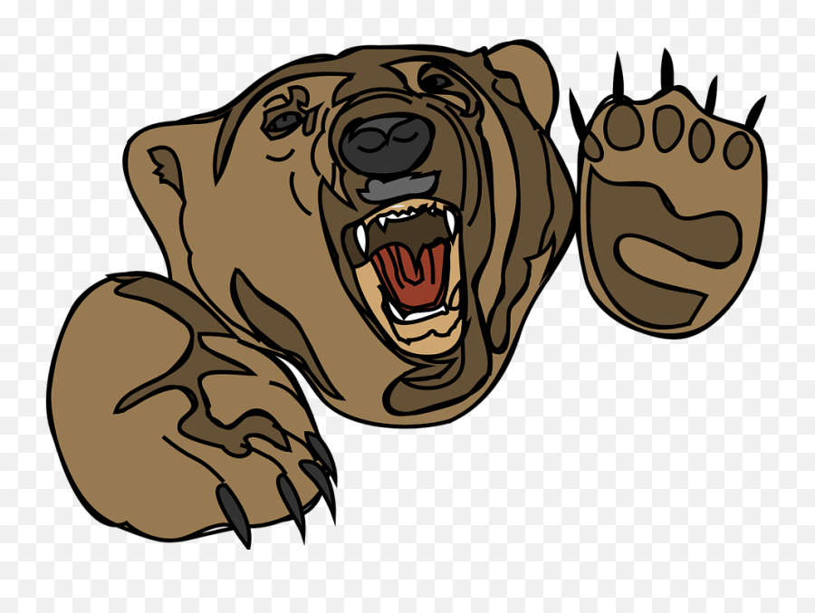 Bear Head Brown - Bear Attack Clipart Png,Bear Head Png