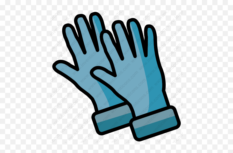 Download Gloves Vector Icon Inventicons - Blue Gloves Icon Png,Icon Glove Size