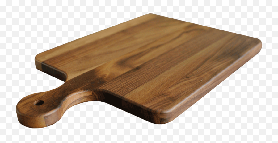 Walnut Cutting Board And Pizza Paddle - Cutting Board With Handle Png,Cutting Board Png