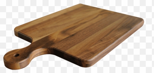 Walnut Cutting Board And Pizza Paddle - Cutting Board With Handle Png,Cutting Board Png