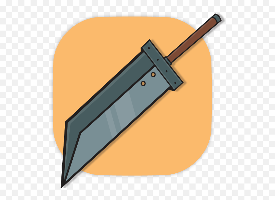 Fantasy Weapon Icon Set 1 Buster Sword - Buster Sword Icono Png,Legend Of Zelda Icon Pack
