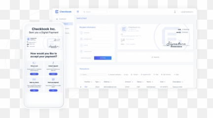 Push Payments Simplified Checkbook - Vertical png