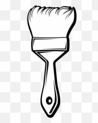Paintbrush Brush Clip Art Black - Clipart And White png