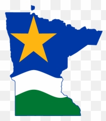 Flag Map Of Minnesota Star - Minnesota North Star Flag Png,North Star Png