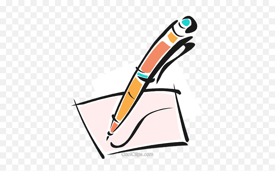 Pen Writing - Vector Pen And Paper Png,Piece Of Paper Png