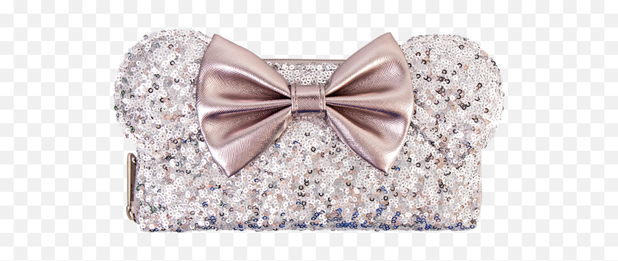 Disney - Minnie Ears U0026 Bow Sequin Silver Loungefly Wallet Disney Minnie Ears Bow Sequin Silver Loungefly Wallet Png,Minnie Mouse Bow Png