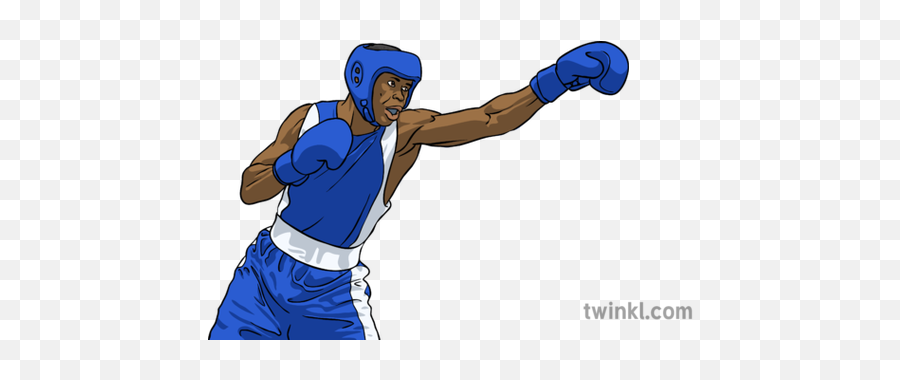 Boxer Illustration - Twinkl Hitting A Ball Png,Boxer Png