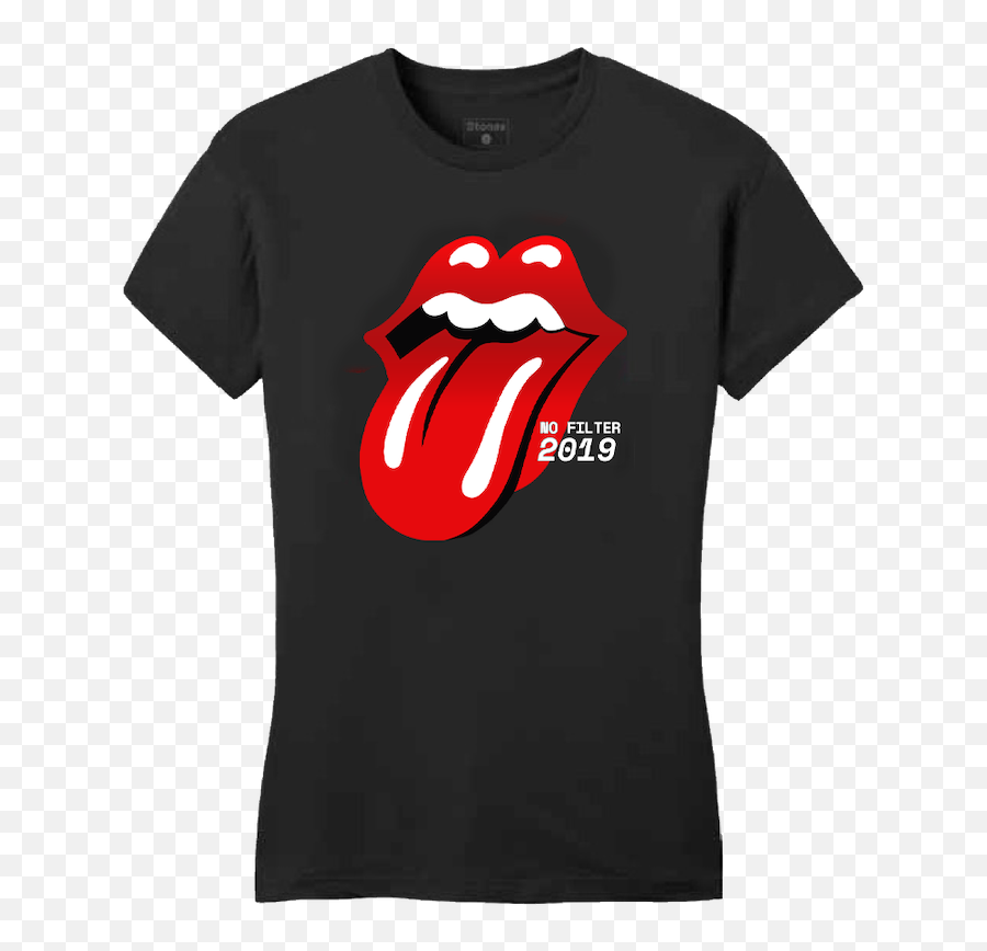 No Filter Foil Tongue Ladies T - Shirt Palace T Shirt Color Black Png,Red T Shirt Png