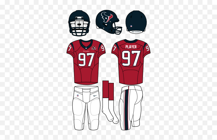 Houston Texans Alternate Uniform - Tampa Bay Buccaneers Uniforms Png,Houston Texans Logo Png