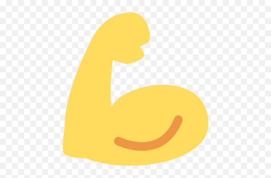 Flexed Biceps Emoji - Muscle Emoji Twitter Png,Muscle Emoji Png