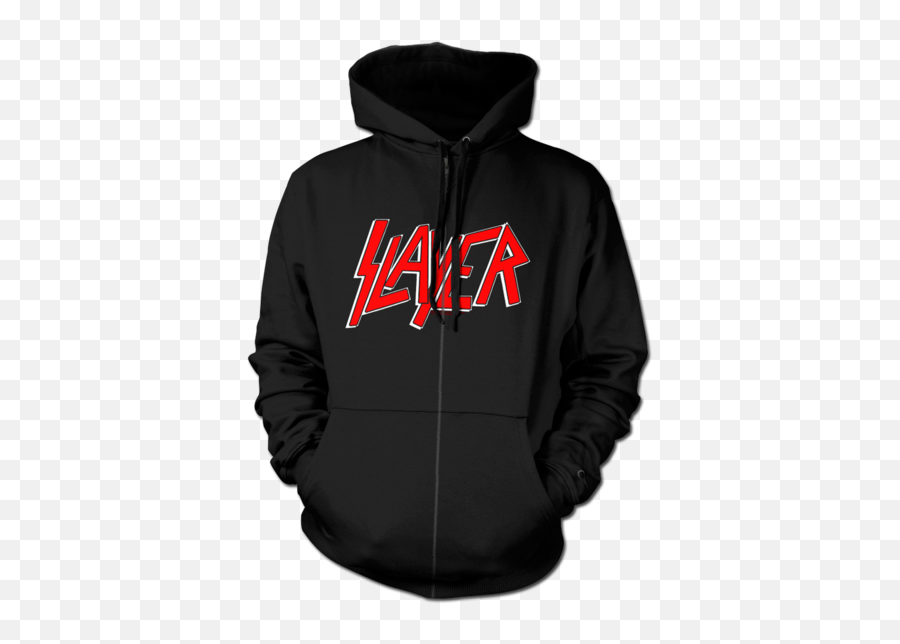 Classic Slayer Logo Zip Hoodie New Store - Sean Price Logo Png,Slayer Logo Png