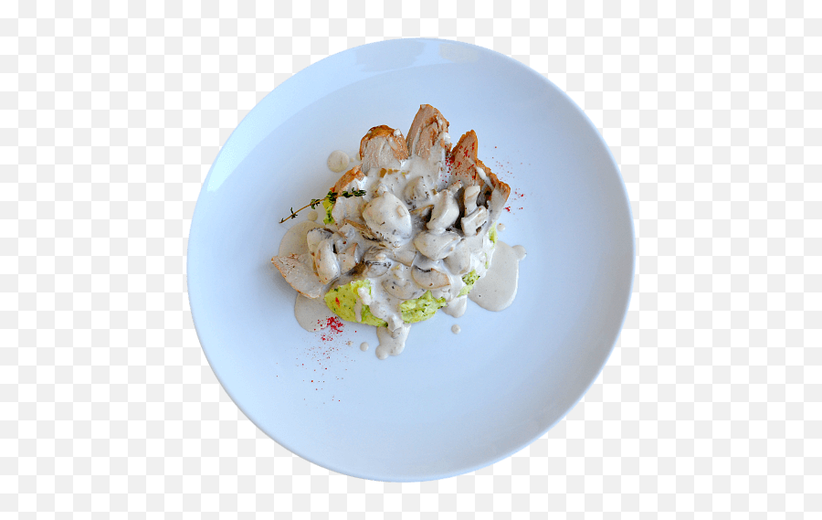 Pork Tenderloin With Mushroom Sauce And Spinach Mashed Potatoes - Cockle Png,Mashed Potatoes Png