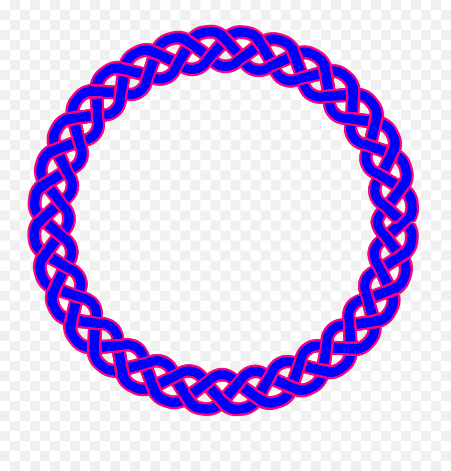 Blue U0026 Pink Celtic Knot Png Svg Clip Art For Web - Download Png Vector Circle Frame,Celtic Knot Png