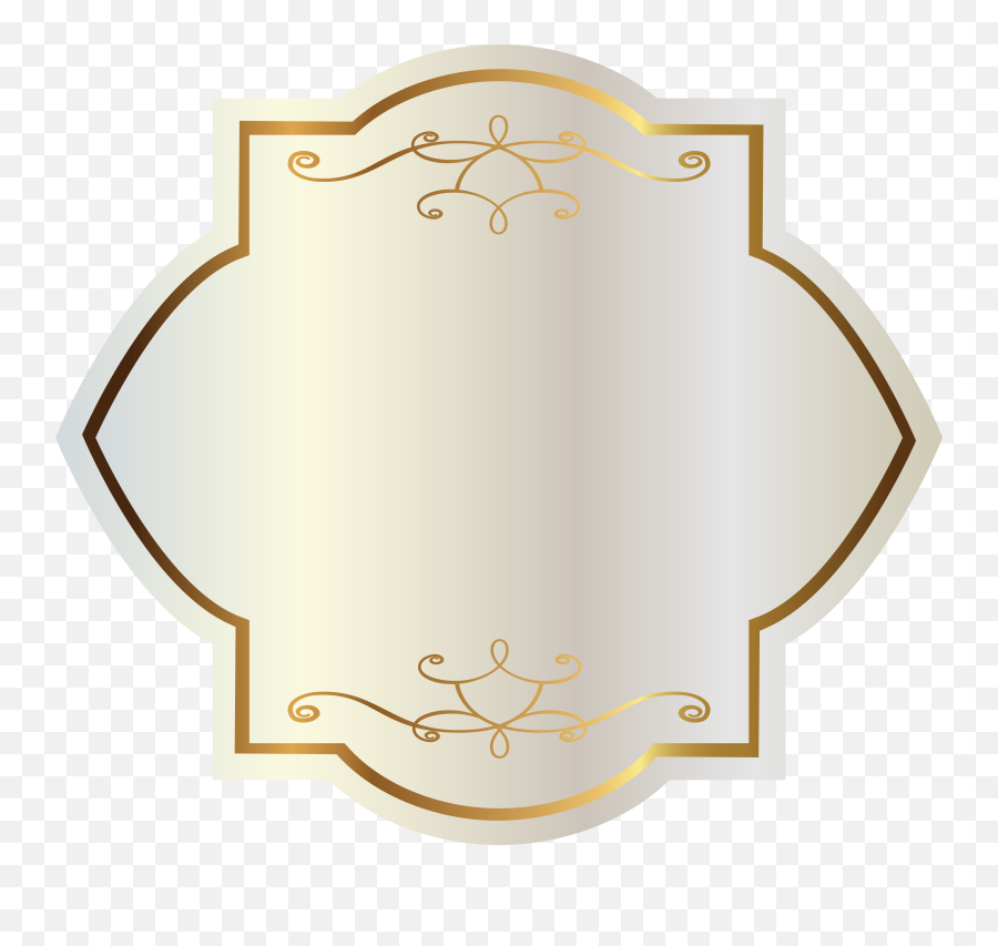 Gold Streamers Png Download - Gold And White Label,Streamers Png