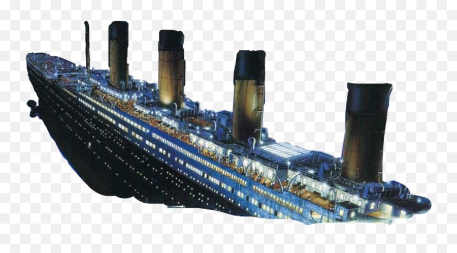 Titanic Sinking 1912 Freetoedit - Paint Titanic Png,Titanic Png