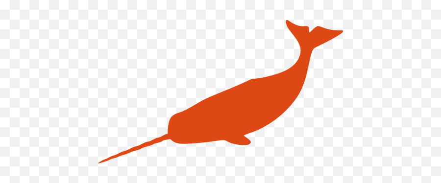 Large Narwhal Silhouette Vector Image Free Svg - Narwhal Svg Free Png,Narwhal Png