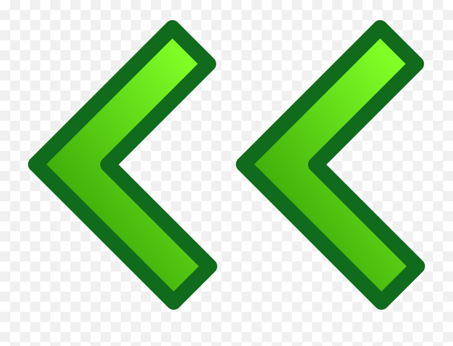 Green Left Double Arrows Set Clip Art - Vector Gif Animado Flecha Izquierda Png,Double Arrow Png