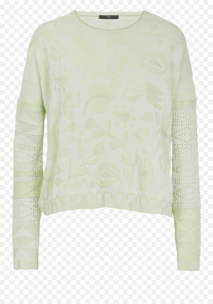 Glare Pale Green Sweater With 3d Pattern - Sweater Png,Glare Png