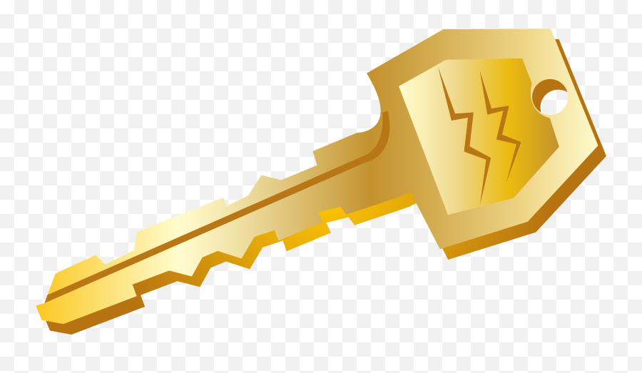 Golden Key Icon Png Clipart - Gold Key Png Vector,Gold Icon Png