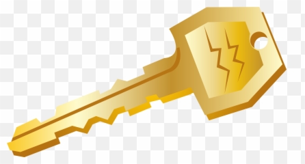 Golden Key Icon Png Clipart - Vector