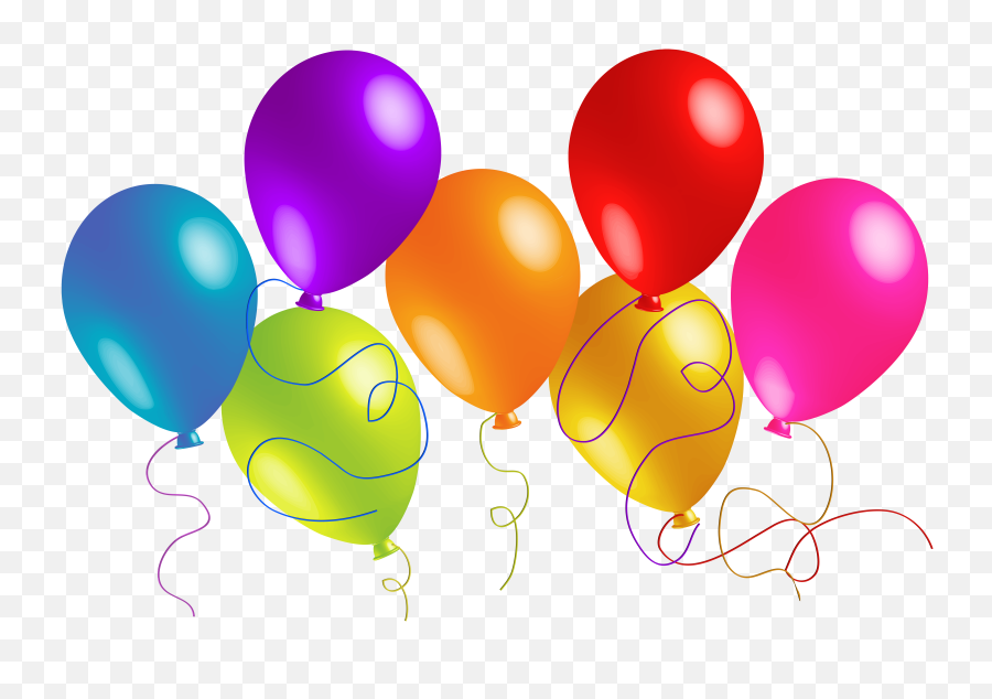 Seven Balloons Png - Transparent Background Balloons Clipart,Up Balloons Png