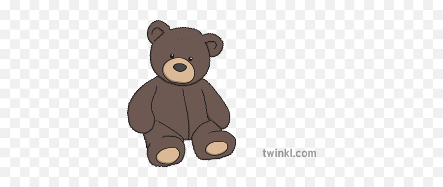 Dark Teddy Bear Illustration - Twinkl Boyfriend In British Sign Language Png,Teddy Bears Png