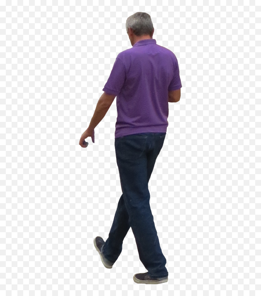 Photoshop Person Walking Png Purple Shirt