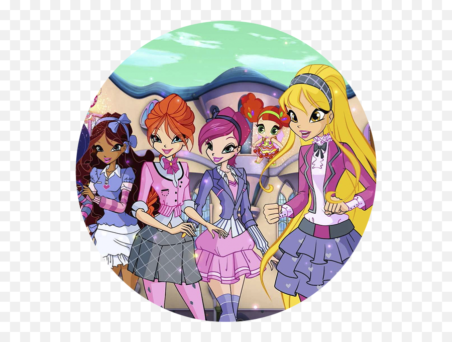Animation In Europe Italy - Winx Group Png,Cartoon Rainbow Png