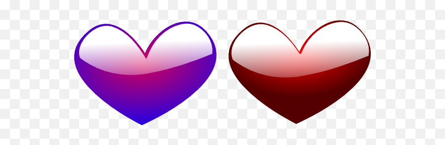 Red And Blue Hearts Png Clip Arts For Web - Clip Arts Free Purple And Red Heart,Red Hearts Png