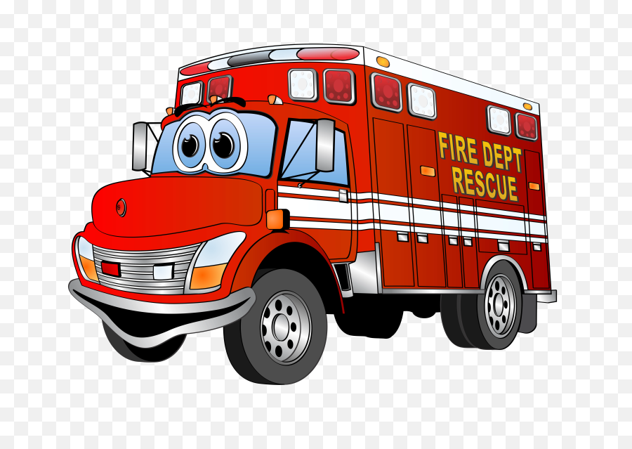 Fire Truck Cartoon - Fire Truck Cartoon Png,Red Truck Png
