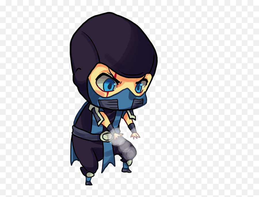 Download Hd Freeze Freeeeze By - Scorpion Mortal Kombat Chibi Png,Sub Zero Png