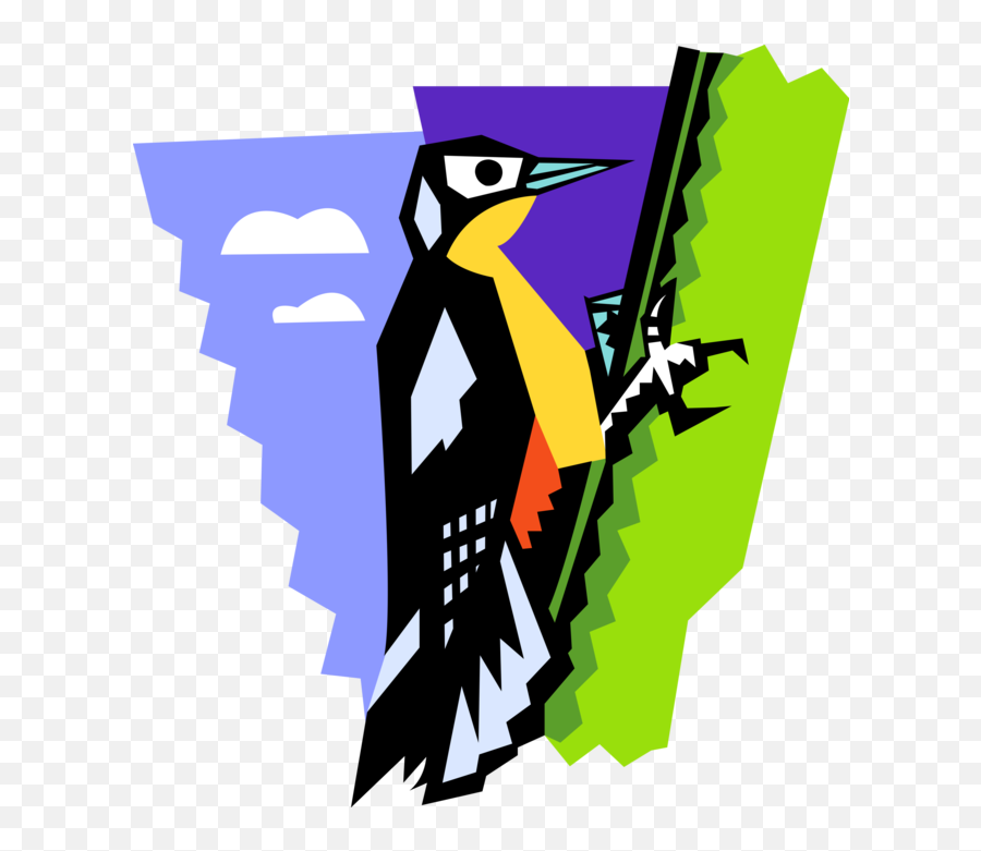 Vector Illustration Of Woodpecker Bird - Woodpecker Woodpecker Png,Woodpecker Png