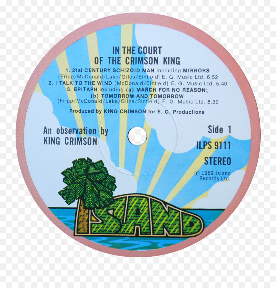 Download Hd Ilps 9111 King Crimson - Roxy Music For Your Pleasure Vinyl Png,King Crimson Png