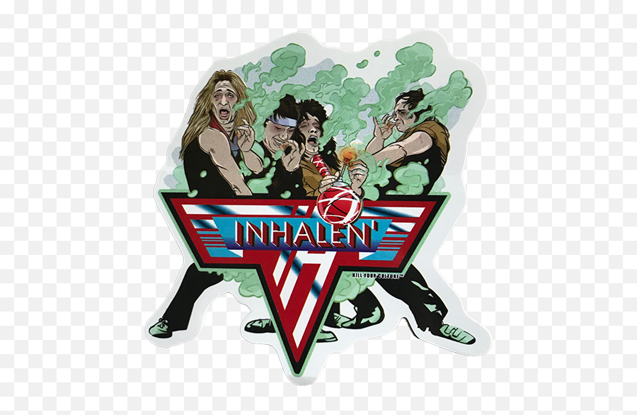 Inhalen Decal Sticker - Eddie Van Halen Stickers Png,Van Halen Logo Png