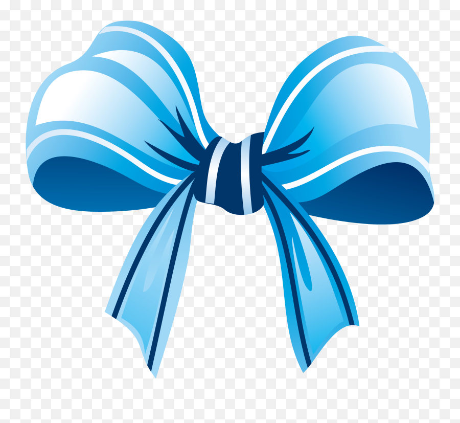 Blue Bow Tie Ribbon Clipart Png - Bow Tie Ribbon Png,Tie Clipart Png
