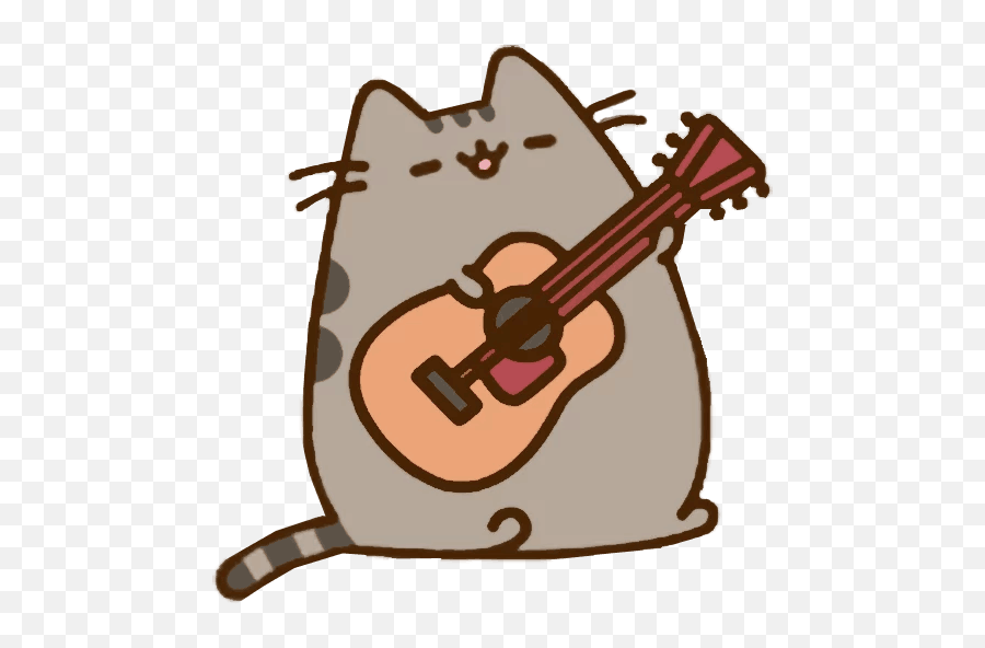 Download String Pusheen Cat Guitar - Pusheen Cat Png,Cello Png