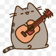 Download String Pusheen Cat Guitar - Pusheen Cat Png,Cello Png