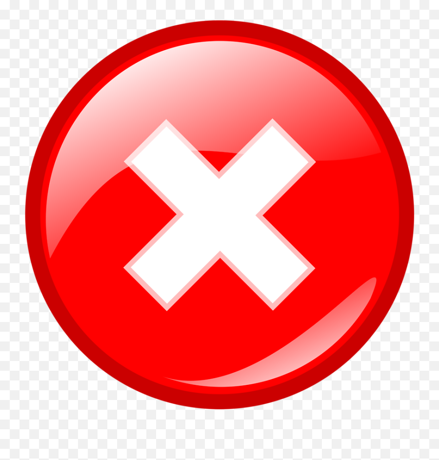 Red X Png - Icon Error,Small Red X Icon