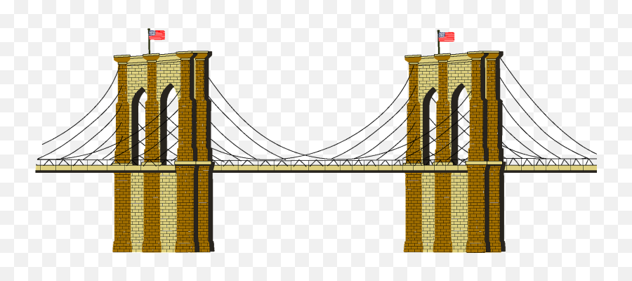 Brooklyn Bridge Clipart Free Download Creazilla - Bridge Clip Art Png,Brooklyn Bridge Png