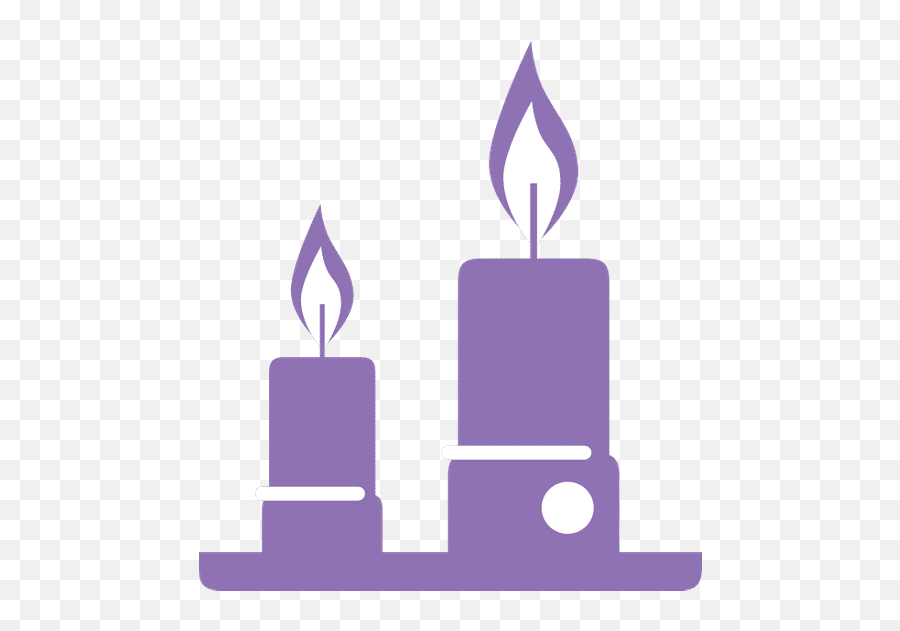 Candles Yoga Decoration One Color Silhouette Style Icon Png Candle