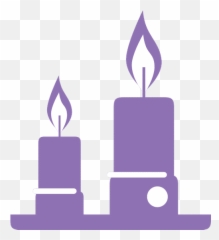Candles Yoga Decoration One Color Silhouette Style Icon Png