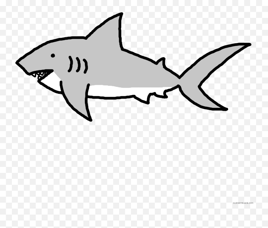 Download Clipart Shark Grey - Shark Clipart Png,Shark Clipart Transparent Background