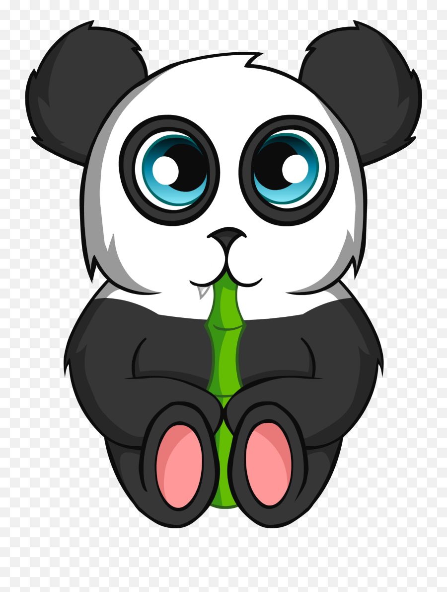 I Drew A Cute Panda In My Notebook - Cartoon Png,Cute Panda Png