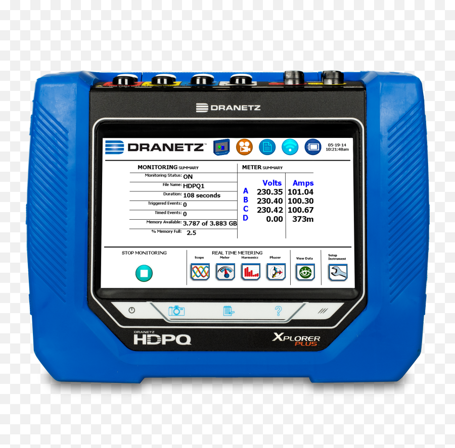 Xplorer Plus Power Quality Analyzer High Speed - Dranetz Pqa Png,Power Icon Not Showing On Taskbar Windows 8