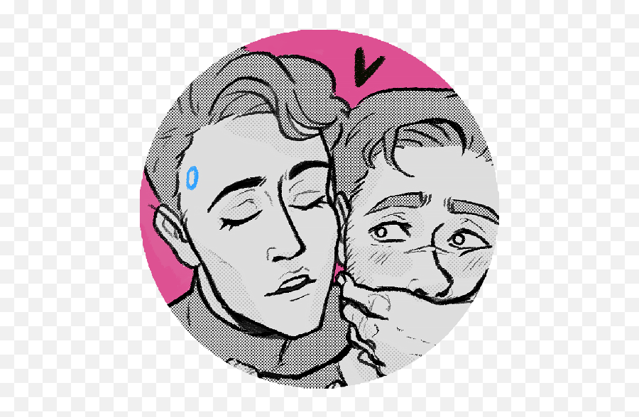 Fake Convin Au Comic Twitter - Pyap Png,Connor Dbh Icon