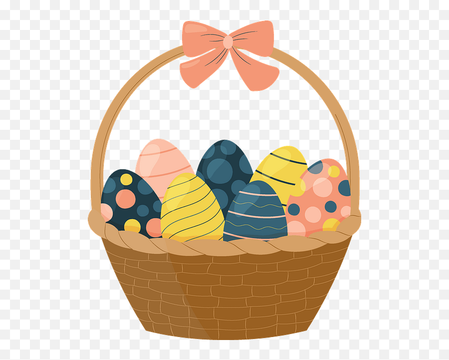 Easter Basket Clipart Free Download Creazilla Png Transparent