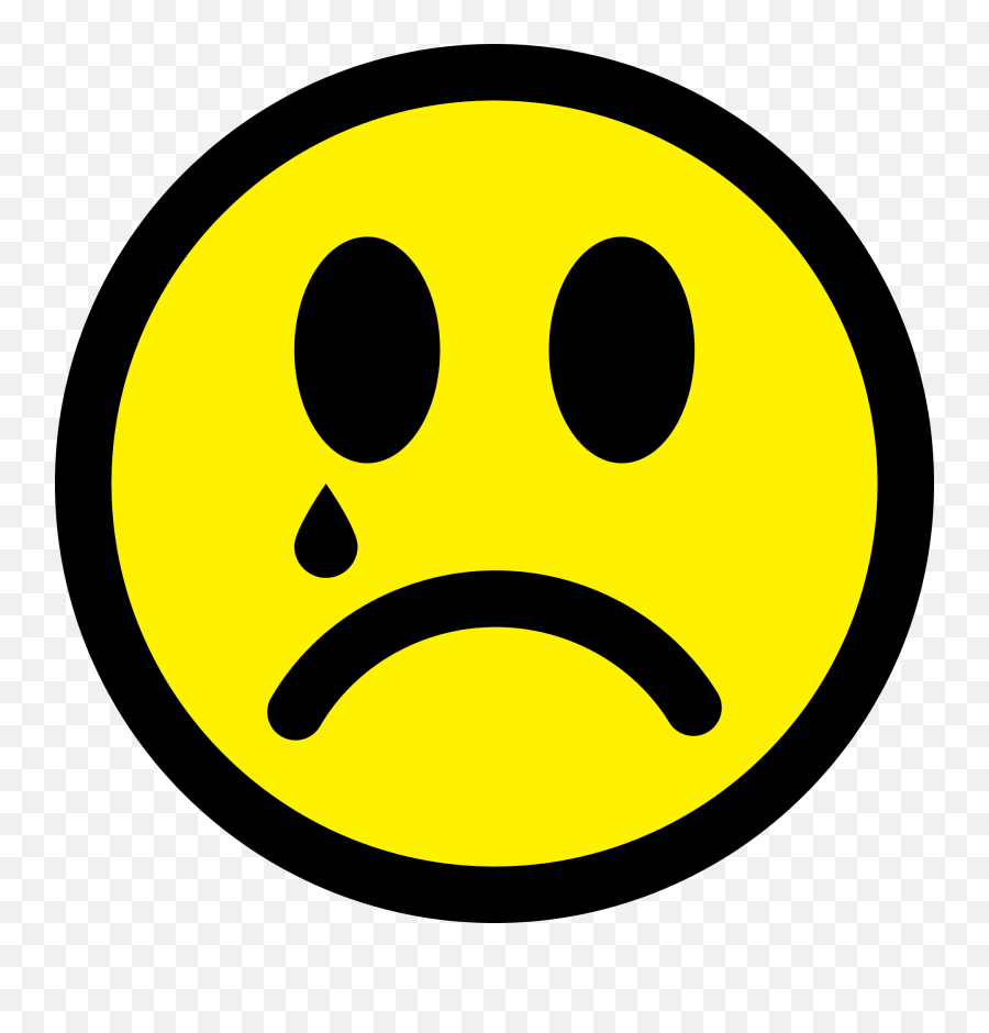 Smiley Emoticon Sad - Sad Face Sign Png,Sad Face Transparent