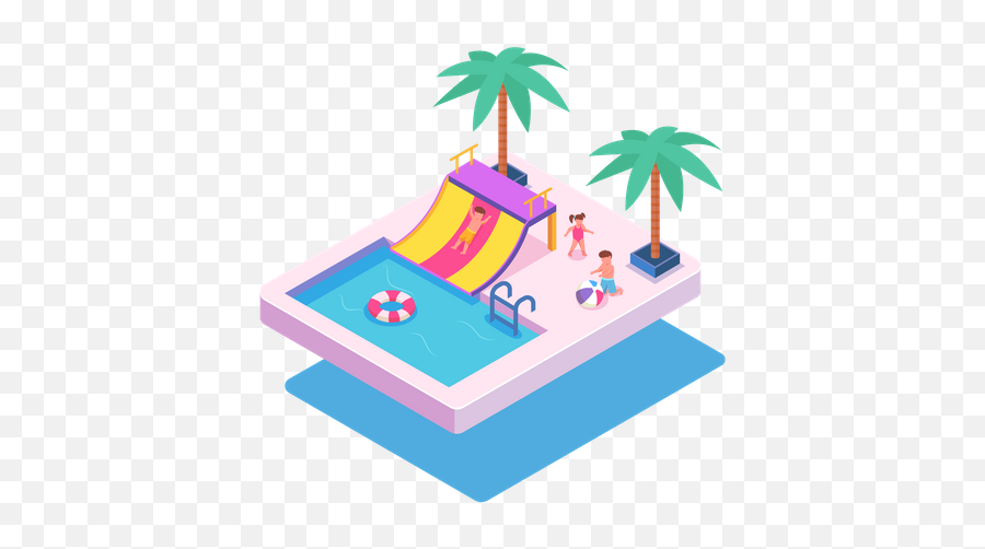 Swimming Pool Party Illustrations Images U0026 Vectors - Royalty Pool Png,Modern Palm Tree Icon